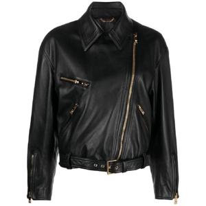 25 FW 베르사체 가죽 바이커 재킷 10105451A08403 TP432143838