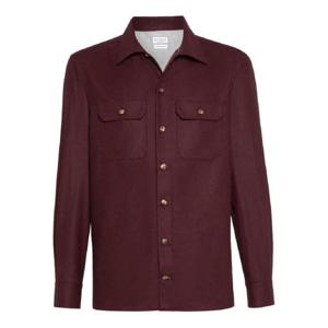 25 FW Brunello Cucinelli 플란넬 포켓 셔츠 M038P0720C544 TP439791439