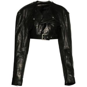 25 FW 릭오웬스 칼라리스 크롭 바이커 재킷 RP02D3705LNV TP432144451