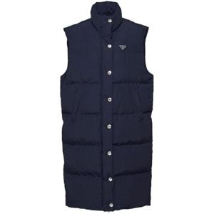 25 FW 프라다 트라이앵글 로고 패딩 롱 베스트 292131S23213GP TP432024376