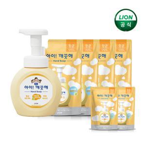 아이깨끗해 순 200ml리필x4개+250ml용기x1개 + 순 100ml 리필 x 2개