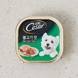 시저 불고기 캔 100g 강아지 사료
