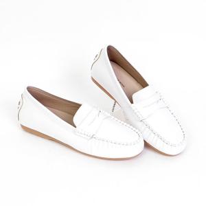 [신난다슈]여성 로퍼 단화 3cm 페니로퍼 슬립온 발편한 쿠션 캐주얼 구두 GDR210701화이트