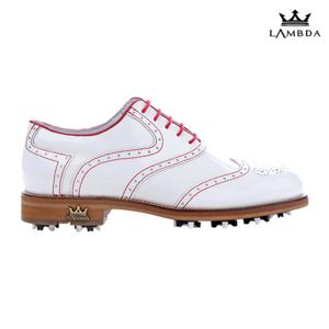 람다골프 남성골프화 피렌체V2 화이트레드 할인 30%