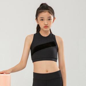 [요가피기](YP60121)벨벳 크로스 라인 브라탑_블랙