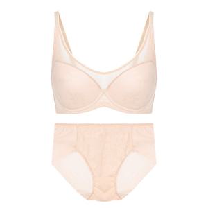 판도라by비비안 빅사이즈 C D E 컵 풀컵 브라 팬티 세트 PBR7143S