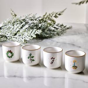 [모던하우스] 윈터카니발 골드림 소주잔 4P 세트