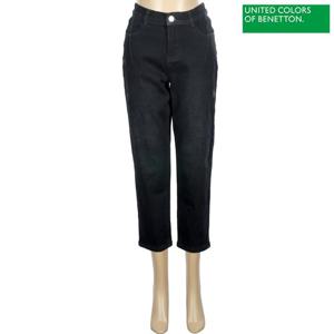 베네통 일자 라인 반밴딩 데님 팬츠 BADPB5361_BB