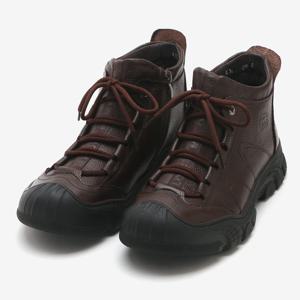 남자 퍼안감 하이탑 가죽 운동화 WW-SE-HDG31-브라운