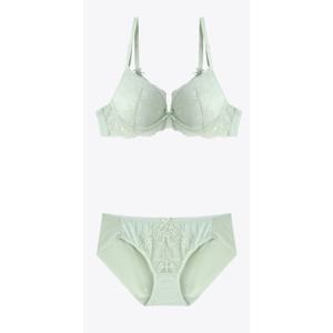 [예스]파스텔 민트 나비 레이스 브라  햄라인 팬티 세트YSWBZ301YSWPZ302