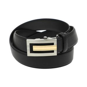 [에스티듀퐁(셔츠)]블랙 니켈 사틴 사각 버클 자동 벨트 TE4SMBTAB110TBK