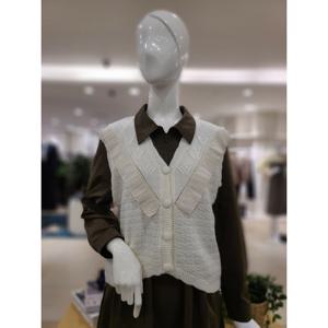 [포커스] 포커스 V프릴 니트 베스트 FF3I7VT01571