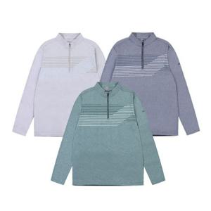 [콜핑]LD18 남자 봄 하이쿨 멜란지 등판메쉬 긴팔집업티 KVT4347M