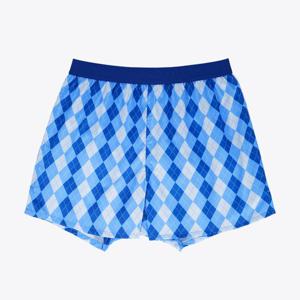 [예스]LOVE IS HERE 아가일 체크 블루 남성 트렁크 YSMTA105