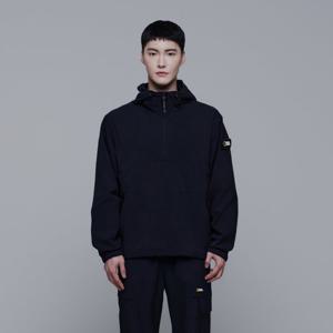 내셔널지오그래픽 N242UFT940 데일리 경량 우븐 스트레치 긴팔 아노락 CARBON BLACK