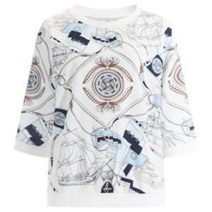 샵앤_ 여성 라운드 마린 반팔티 블라우스 CHO-WBL-1452-네이비