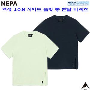 [네파][티셔츠 아이스콜드](7K45375)_여성 J.O.N 사이드슬릿 롱 반팔티셔츠(루즈핏)