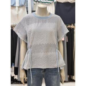 SOUP 세이브존07 허리스트링 펀칭 블라우스 OA5SSTE