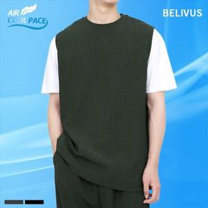 빌리버스 남성 민소매 여름 라운드 무지 나시 티셔츠 BWWT046