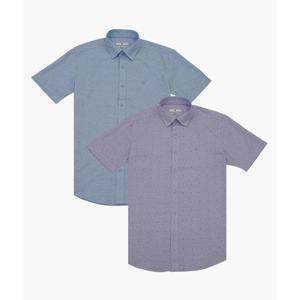 피에르가르뎅 세이브존03 [피에르가르뎅] 올오버 패턴 슬림핏 반팔 셔츠 SAVZXPPWS2613