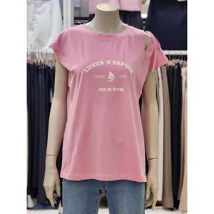 SOUP 세이브존07 여성 어깨트임 반팔 티셔츠 VA6ST7L