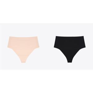 [섹시쿠키]수영복 이너 소프트 무봉제 하이웨스트 여성T팬티 2종택1 SCWPA004
