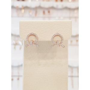 볼라레 세이브존01 친구생일선물 매듭 큐빅 볼드 귀걸이 spe866