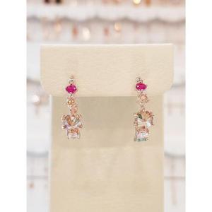 볼라레 세이브존01 30대여자생일선물 벚꽃과 어울리는 파스텔 큐빅 링 귀걸이 spe879