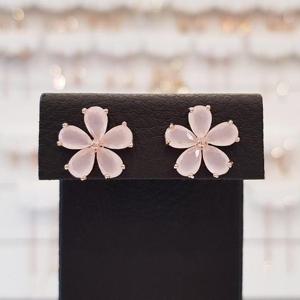 볼라레 세이브존01 50대엄마생신선물 핑크 꽃 귀걸이 spe617