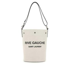 생로랑 여성 아이보리 Rive Gauche 라지 레더 버킷백 669299FAAAZ 9024