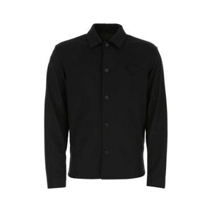 프라다 남성 블랙 울 셔츠 자켓 SC551S2121Y5S F0002