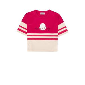 몽클레어 주니어 키즈 핑크 반팔 티셔츠 8C00042899WA 562