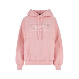 베르사체 여성 연핑크 코튼 후드 10135971A10132 1PR20