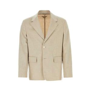 프라다 남성 베이지 캐시미어 싱글버튼 블레이저 UGM250SOOO1YEF F0627