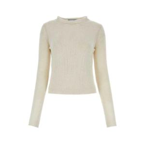 프라다 여성 아이보리 캐시미어 라운드넥 긴팔니트 P24C2SSOOO14KD F0K74