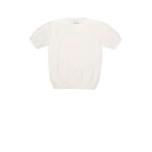 펜디 키즈 키즈 아이보리 반팔 티셔츠 JUG166AQU2 F0TU9