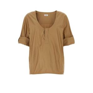 생로랑 여성 베이지 Camel 카멜 울 반팔 티셔츠 790080Y7I17 2495