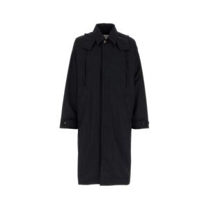 보테가베네타 남성 블랙 나일론 트렌치코트 785251V4D70 4212