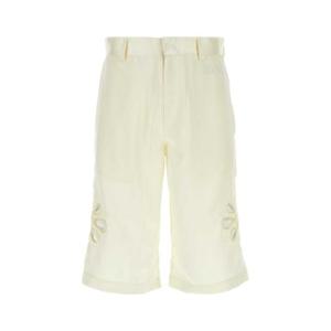 블루마블 남성 아이보리 Satin 새틴 버뮤다 쇼츠 SP07PL1910A23 WHT