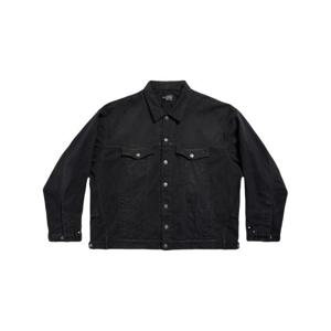 발렌시아가 남성 블랙 데님 자켓 767943 TNW111672