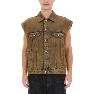 돌체앤가바나 남성 베이지 데님 조끼 G9ANWD_G8JD8S9001