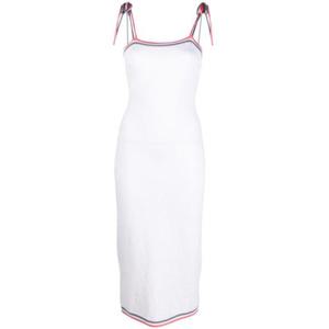 펜디 여성 화이트 미디 드레스 FZDB45ANZEF0ZNM