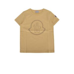 몽클레어 주니어 키즈 옐로우 반팔 티셔츠 8C0001383907 145