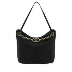 발렌티노 가라바니 여성 블랙 Moon 레더 호보백 4W2B0N09JDK 0NO