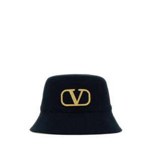 발렌티노 가라바니 여성 네이비 Midnight 면 버킷햇 5W2HGA95QHB Z7V