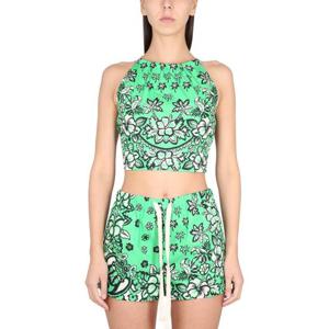 레드발렌티노 여성 그린 크롭탑 2R0AED90_6SM505