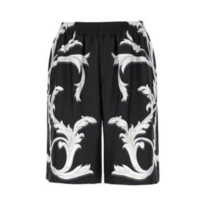 베르사체 숏팬츠 10024761A12352 5B040 BLACK WHITE