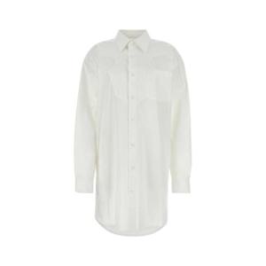 메종 마르지엘라 여성 화이트 미니 포플린 드레스 S51DT0014S43001 100