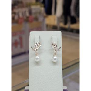 미라클 세이브존03 미라클 매듭 드롭 진주 귀걸이 AGggss456A