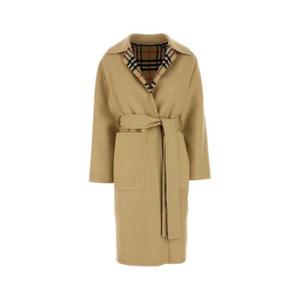 버버리 여성 베이지 울 롱 코트 8093825 B8626